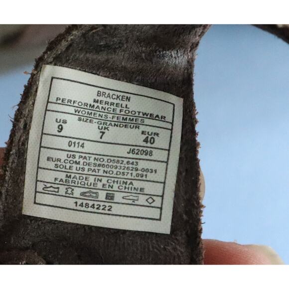 Merrell Bracken Brown Leather Sandals Women 9 Open Toe Outdoor Walking Hiking - Picture 8 of 8
